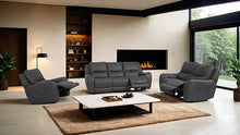 Demetrius Power Reclining Sofa & Loveseat Set – Dark Gray