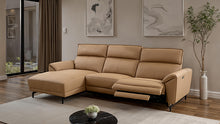 Theola Power Sectional, Left Chaise – Light Brown