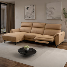 Theola Power Sectional, Left Chaise – Light Brown