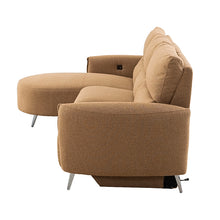 Galten Power Sectional – Brown