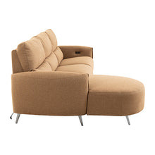 Galten Power Sectional – Brown