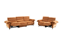 Morley Power Sofa + Loveseat – Sienna Brown