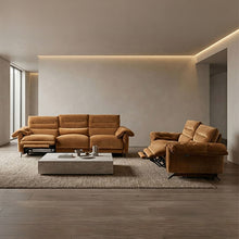 Morley Power Sofa + Loveseat – Sienna Brown