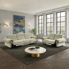 Morley Power Sofa + Loveseat – Taupe