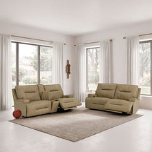 Dallas Oversized Power Sofa + Loveseat – Warm Taupe