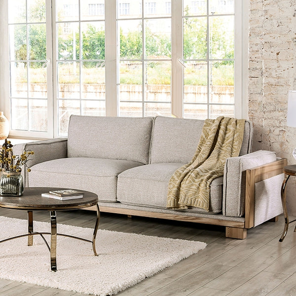 Harstad Sofa & Loveseat Set – Light Brown/Natural