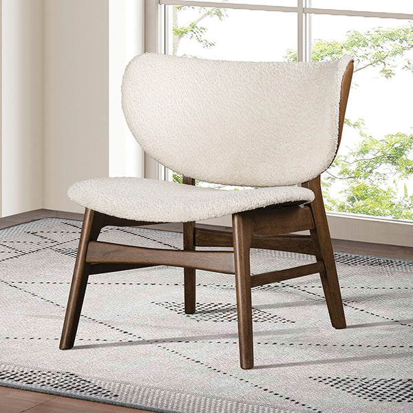 Spiez Accent Chair – Walnut/Beige