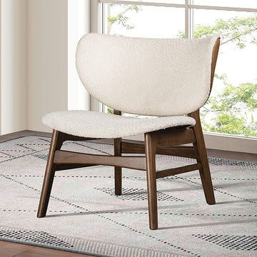 Spiez Accent Chair – Walnut/Beige