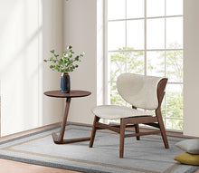 Spiez Accent Chair – Walnut/Beige