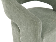 Tresa Arm Chair with Casters – Green