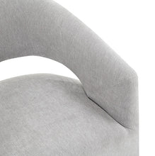 Tresa Arm Chair with Casters – Light Gray