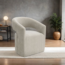 Tresa Arm Chair with Casters – Taupe