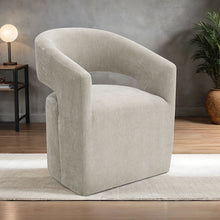 Tresa Arm Chair with Casters – Taupe