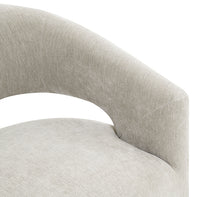 Tresa Arm Chair with Casters – Taupe