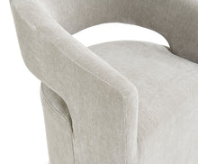 Tresa Arm Chair with Casters – Taupe