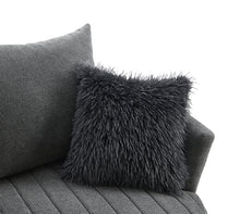Hoople Channel Tufted Swivel Chair – Dark Gray