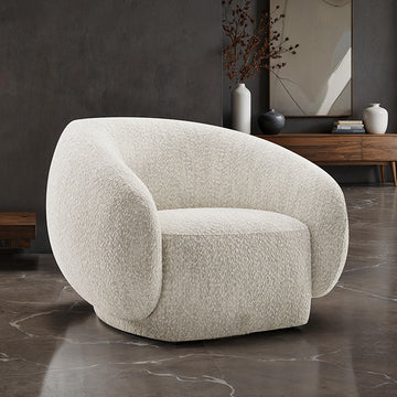 Savino Swivel Chair – Beige