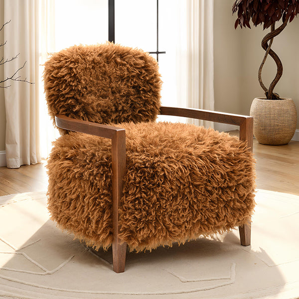 Eramo Accent Chair – Camel Brown