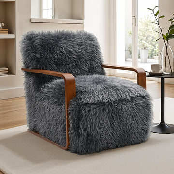 Elardo Accent Chair – Charcoal Gray