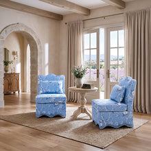 Hemsworth Accent Chair – Chinoiserie Sky Blue/White