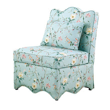 Hemsworth Accent Chair – Chinoiserie Pale Blue/Peach