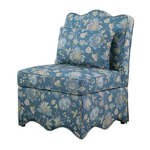 Hemsworth Accent Chair – Jacobean Peacock Blue