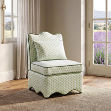 Hemsworth Accent Chair – Paisley Green/White