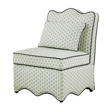 Hemsworth Accent Chair – Paisley Green/White