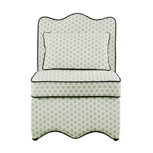 Hemsworth Accent Chair – Paisley Green/White