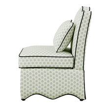 Hemsworth Accent Chair – Paisley Green/White
