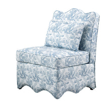 Hemsworth Accent Chair – Toile De Jouy Light Blue/White