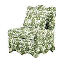 Hemsworth Accent Chair – Toile De Jouy Olive Green/White
