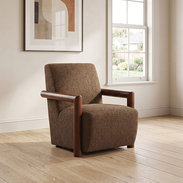 Esher Accent Chair – Caramel Brown