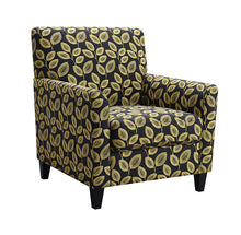 Ivey Acent Chair – Botanical Black/Gold