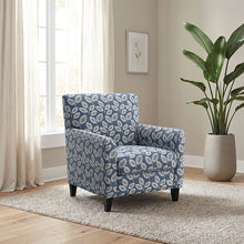 Ivey Acent Chair – Botanical Blue/Egret White