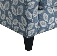Ivey Acent Chair – Botanical Blue/Egret White