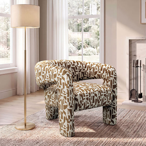 Thimba Accent Chair – Abstract Brow