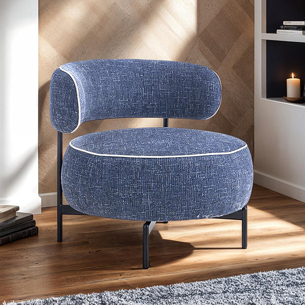 Florens Swivel Chair – Dark Blue