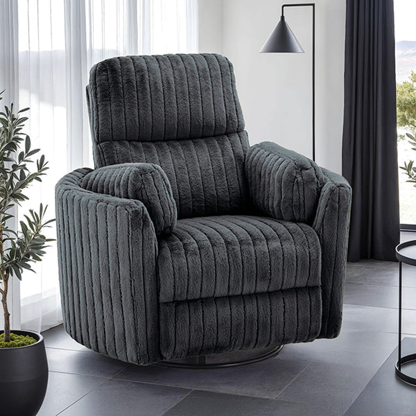 Belper Power Glider Recliner w/ Swivel – Dark Gray