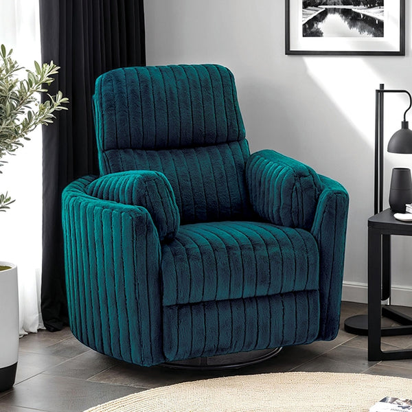 Belper Power Glider Recliner w/ Swivel – Dark Teal