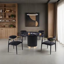 Frascone 5 Pc Dining Table Set – Black