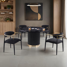 Frascone 5 Pc Dining Table Set – Black