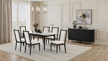 Maidstone 7 Pc Dining Table Set – Black/White