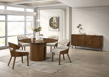 Hillerod 5 Pc Round Dining Table Set – Walnut