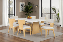 Caerwys 7 Pc Dining Table Set – Natural