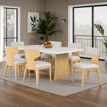 Caerwys 7 Pc Dining Table Set – Natural