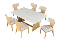 Caerwys 7 Pc Dining Table Set – Natural
