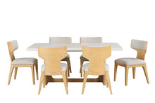 Caerwys 7 Pc Dining Table Set – Natural