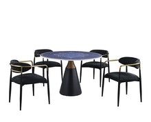 Hobro 5 Pc Dining Table Set – Black
