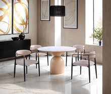 Neasden 5 Pc Dining Table Set – Natural/Black/White